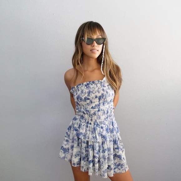 Sir The Label Dahlia One Shoulder Dress 
